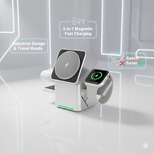 The Ultimate 3-in-1 Magnetic Fast Charging Stationa